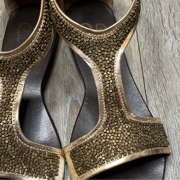 Seychelles Women’s Beaded Open Toe Sandals Leather Ankle Strap Size 7.5 - Picture 15 of 16